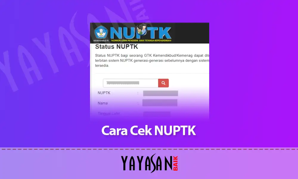 Cara Cek NUPTK