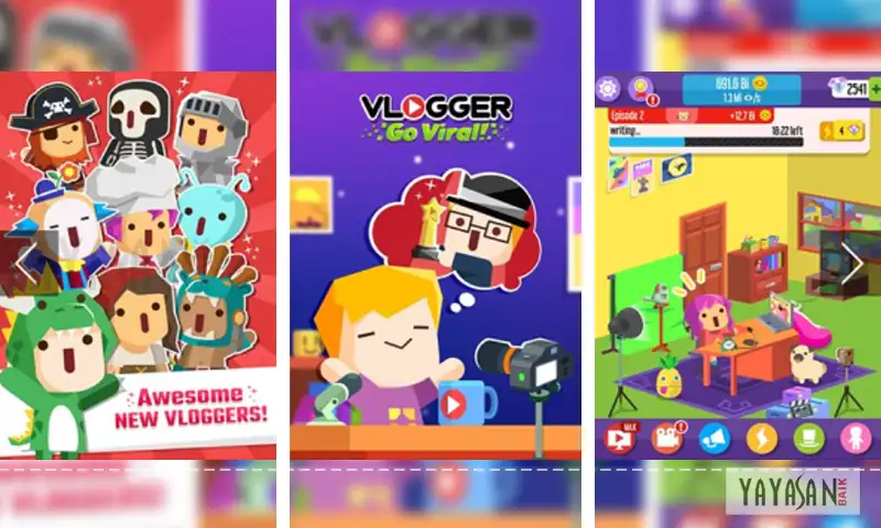 Fitur Game Vlogger Go Viral Mod