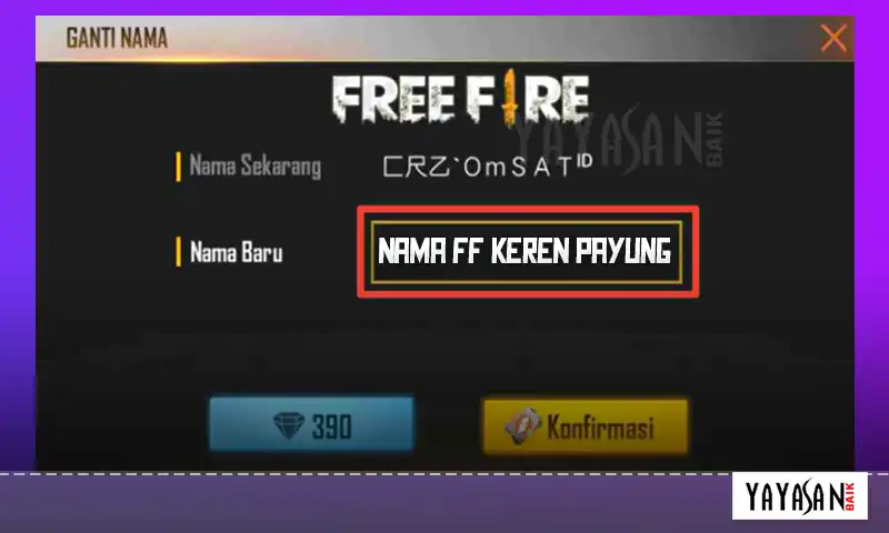 Nama FF Keren Payung