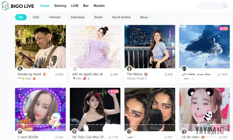 Top Stream di Bigo Live