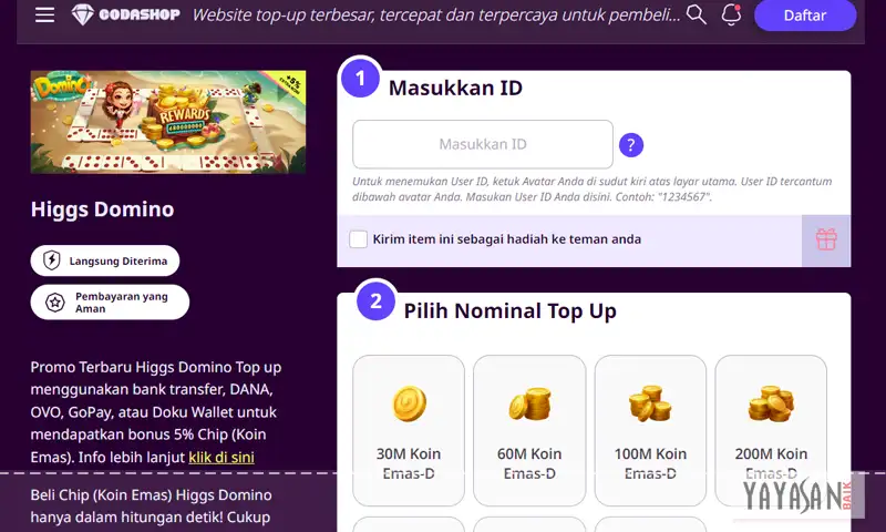 beli chip domino di codashop