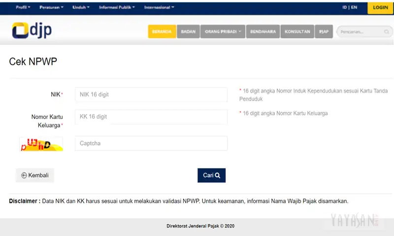 cara Cek NPWP Online