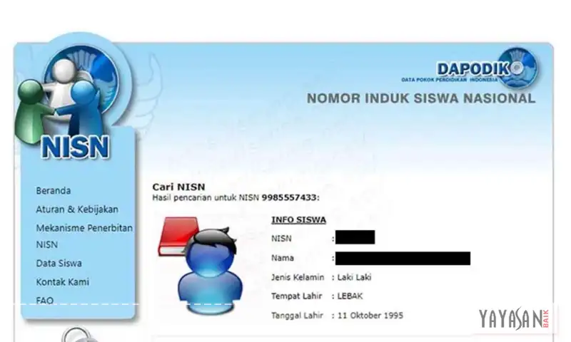 cara cek nisn
