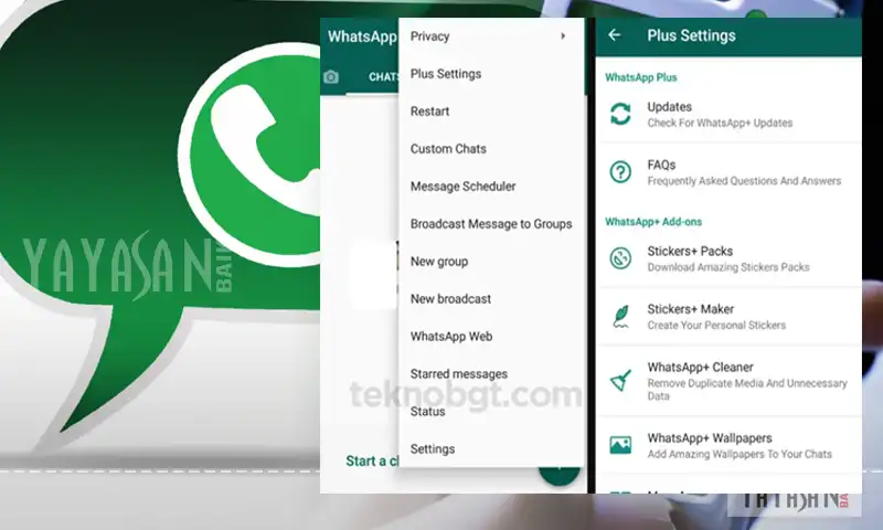 cara instal wa plus apk
