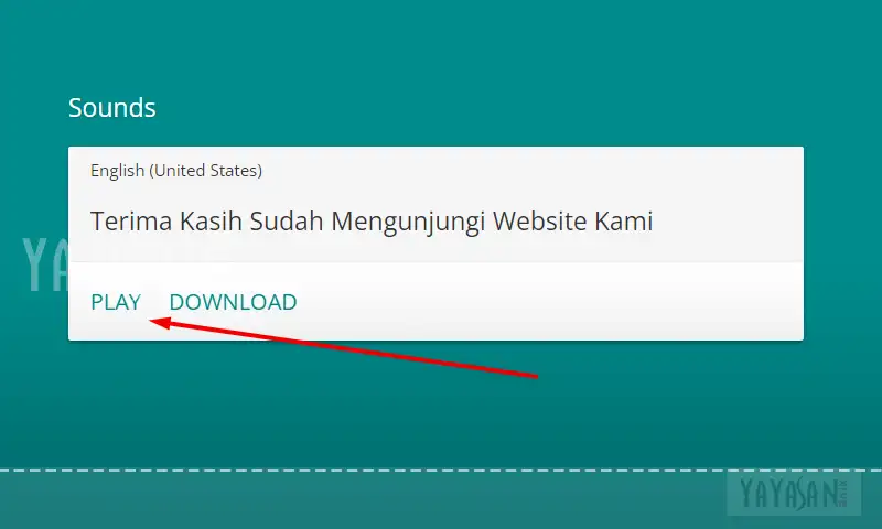 download sound of text for WA