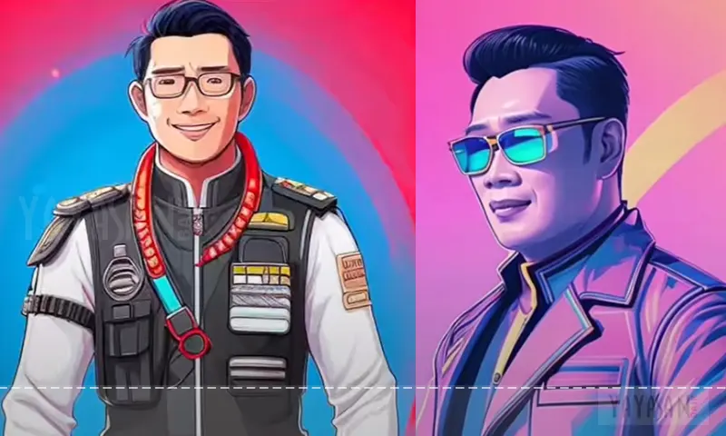 foto avatar ai ridwan kamil