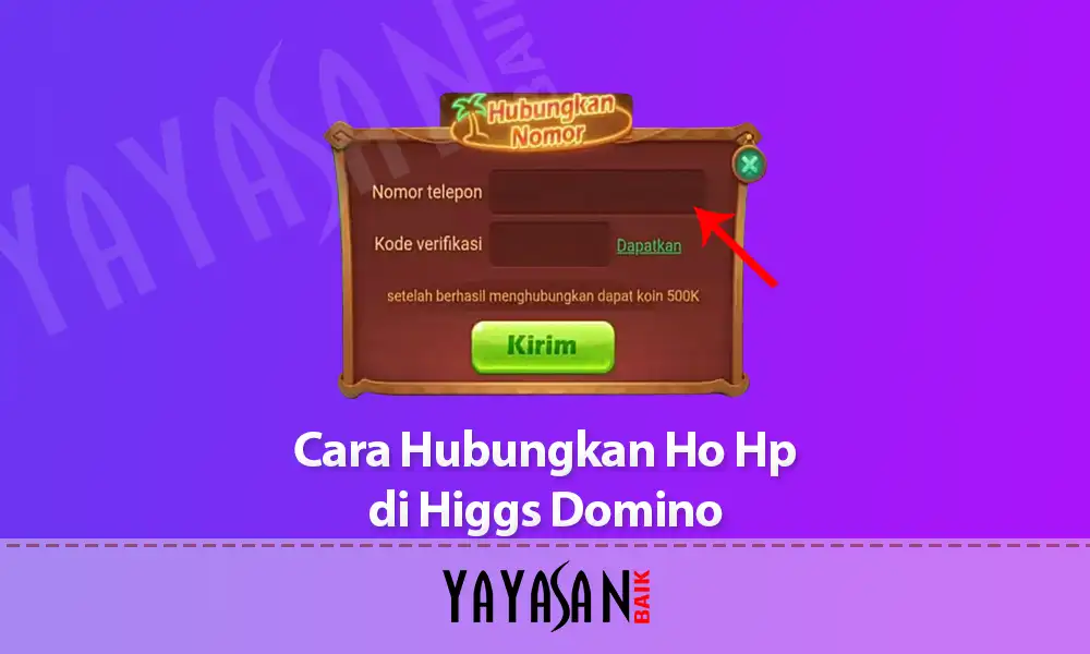 menghubungkan no hp di higg domino