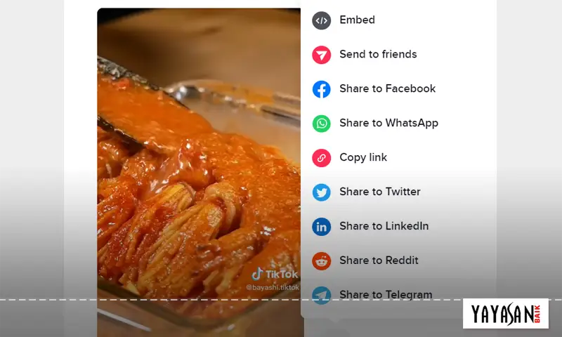 share video tiktok ke sosmed